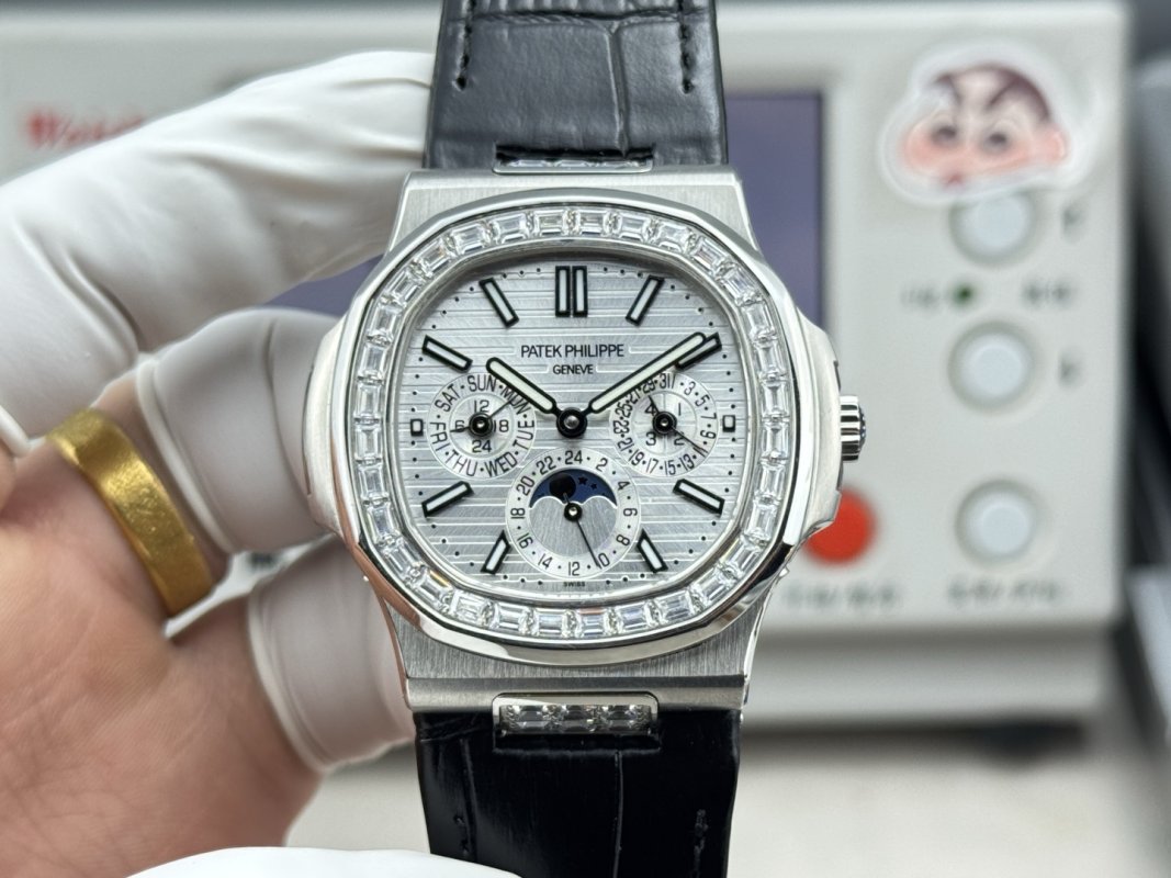 Мужские часы 40 мм Patek Philippe Nautilus 5740/1G с вечным календарем