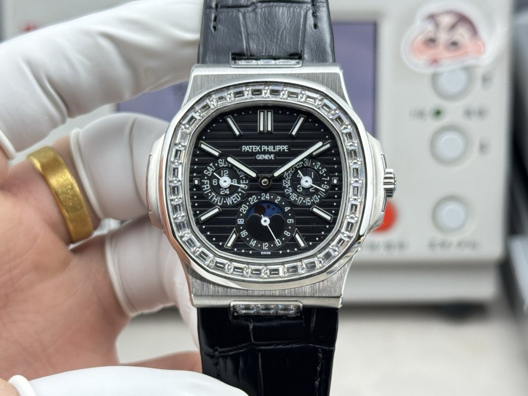 Мужские часы 40 мм Patek Philippe Nautilus 5740/1G с вечным календарем