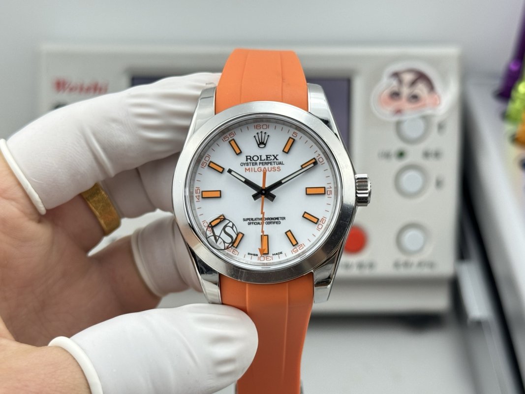 Мужские часы 40 мм Rolex Milgauss с молниеносной секундной стрелкой