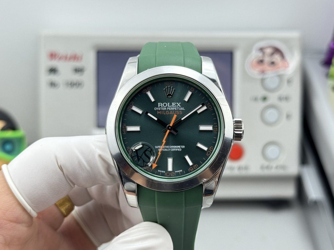 Мужские часы 40 мм Rolex Milgauss с молниеносной секундной стрелкой