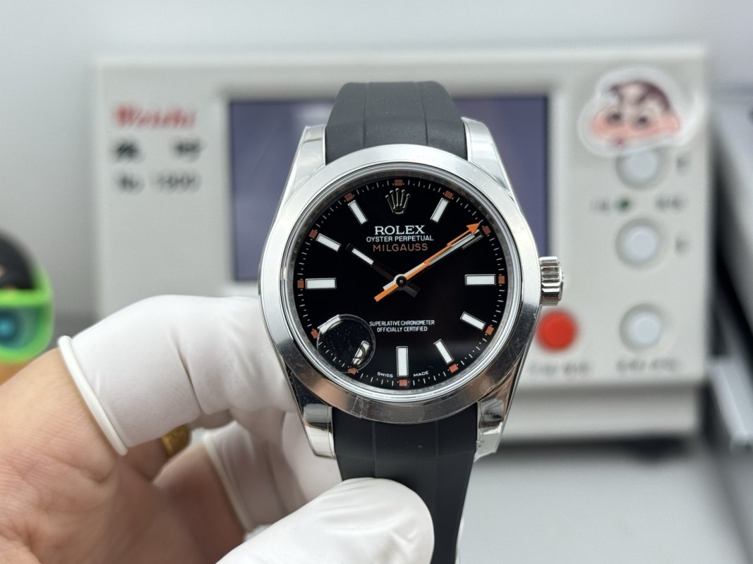 Мужские часы 40 мм Rolex Milgauss с молниеносной секундной стрелкой