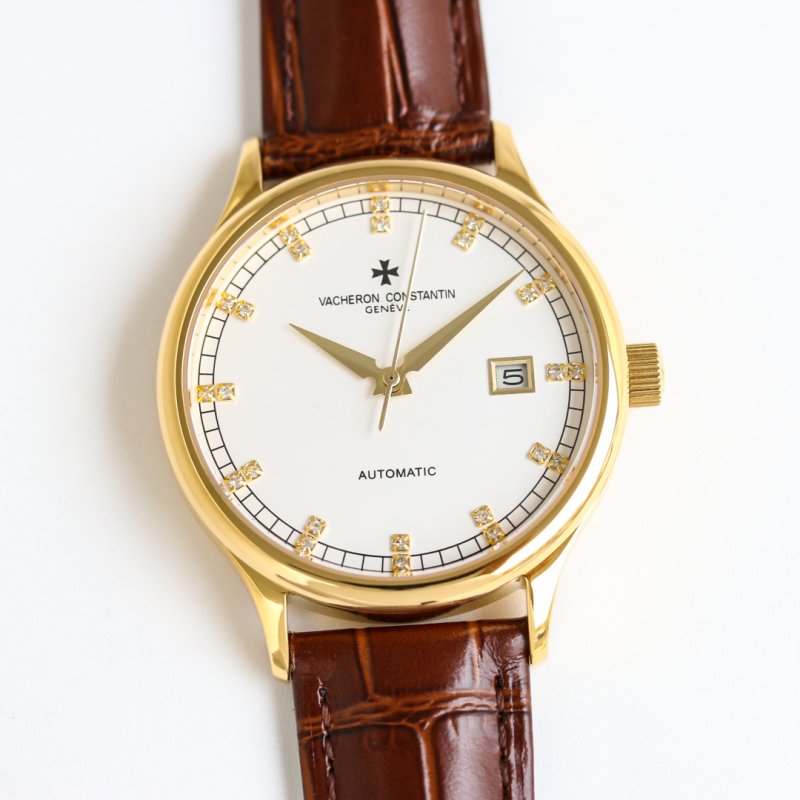 Men's clock 40 mm Vacheron Constantin Traditionnelle from phase moon
