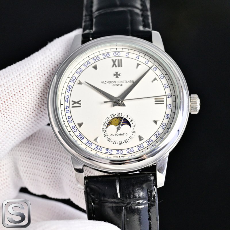 Мужские часы 40 мм Vacheron Constantin Traditionnelle с фазой луны