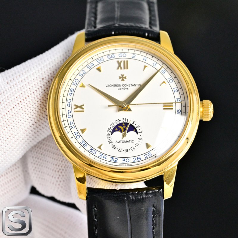 Мужские часы 40 мм Vacheron Constantin Traditionnelle с фазой луны