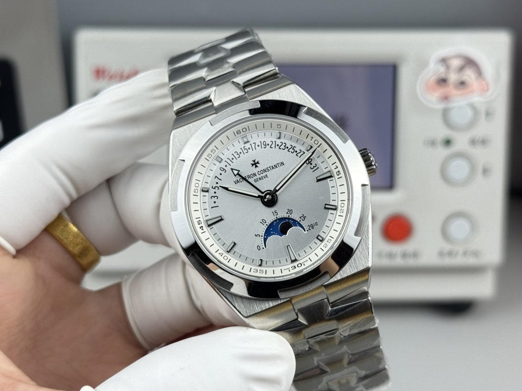 Men's clock 41 mm Vacheron Constantin Overseas from retrograde calendar and индикацией phase moon