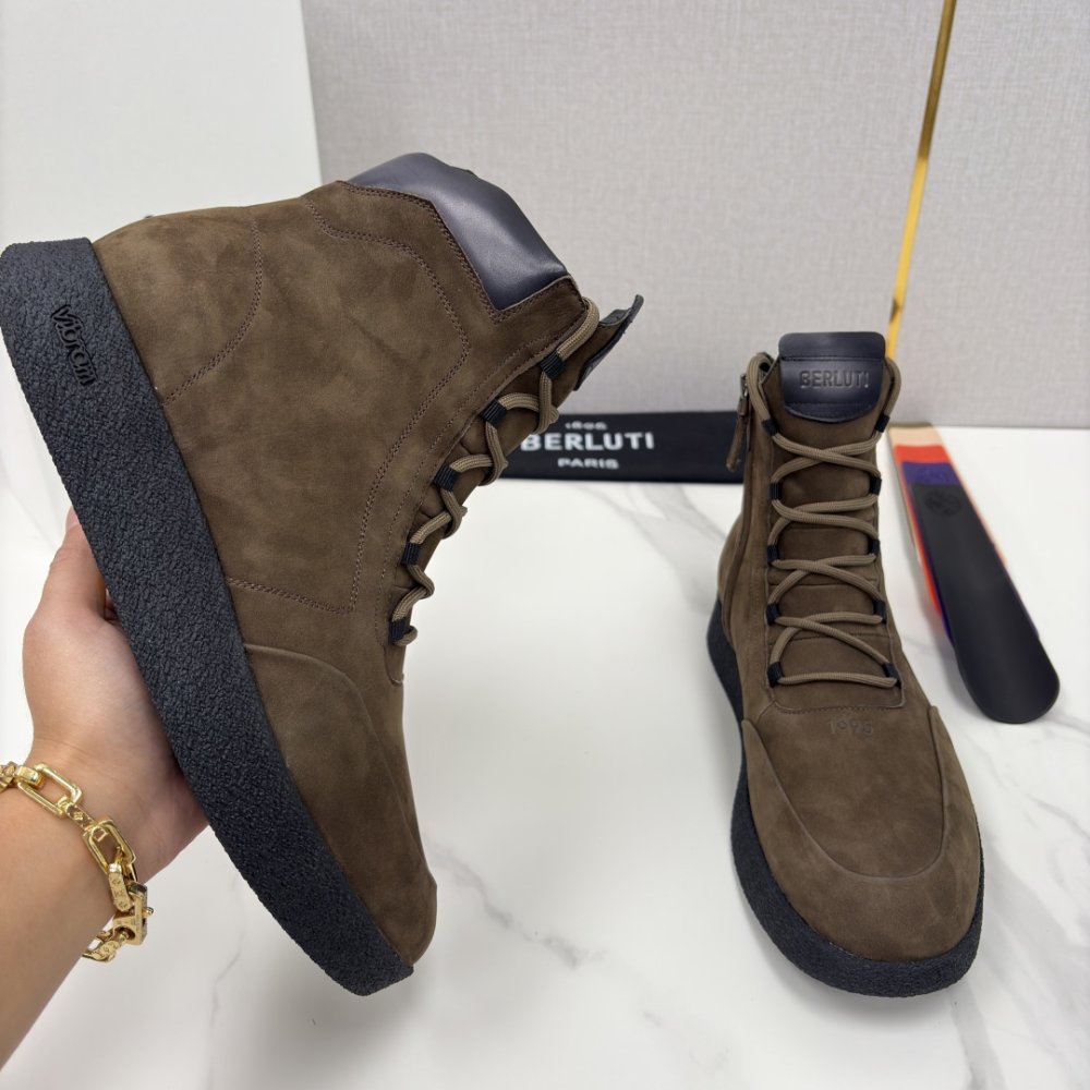 Мужские высокие походные ботинки фото 7