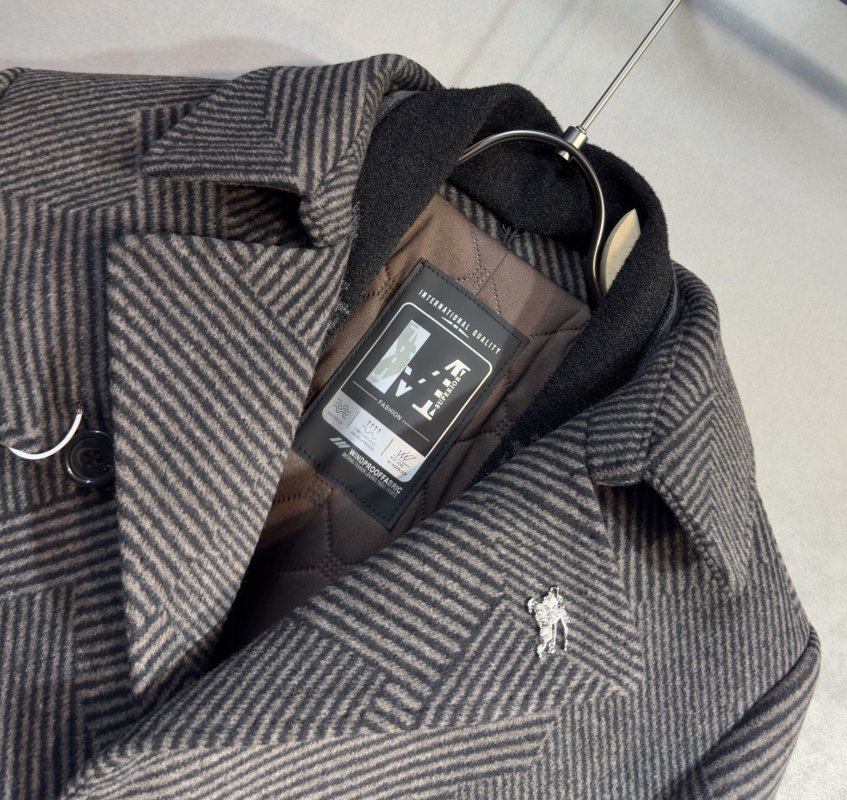 Мужское шерстяное пальто фото 3