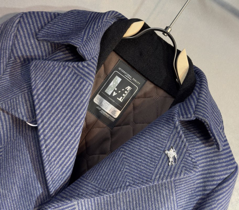 Мужское шерстяное пальто фото 3