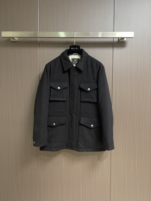 Мужское шерстяное пуховое пальто