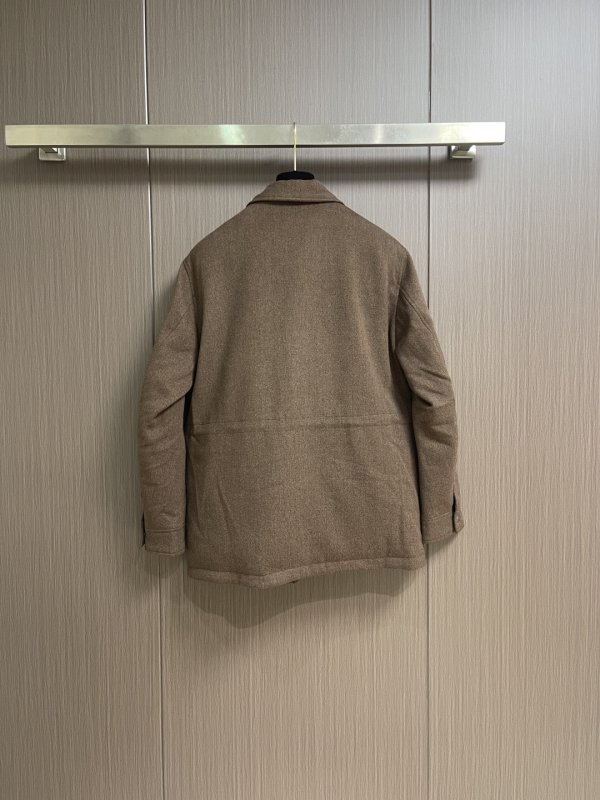 Мужское шерстяное пуховое пальто фото 2