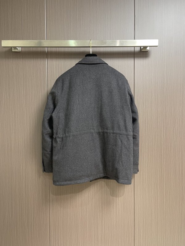 Мужское шерстяное пуховое пальто фото 2