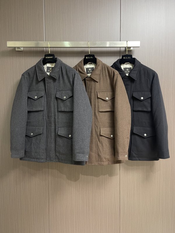 Мужское шерстяное пуховое пальто фото 3