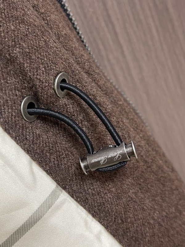 Мужское шерстяное пуховое пальто фото 8