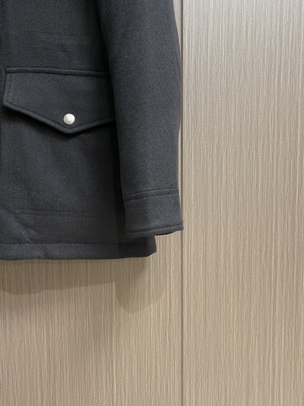 Мужское шерстяное пуховое пальто фото 9