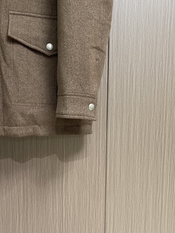 Мужское шерстяное пуховое пальто фото 9