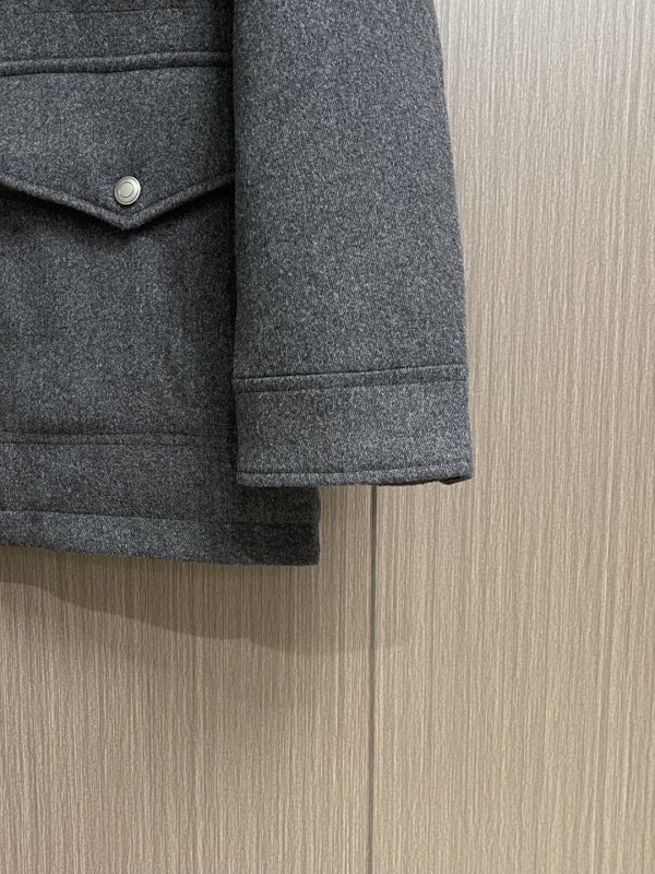 Мужское шерстяное пуховое пальто фото 9