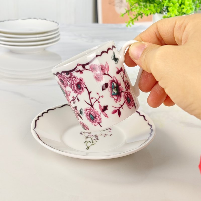 Набор из шести чашек и шести блюдец фото 5