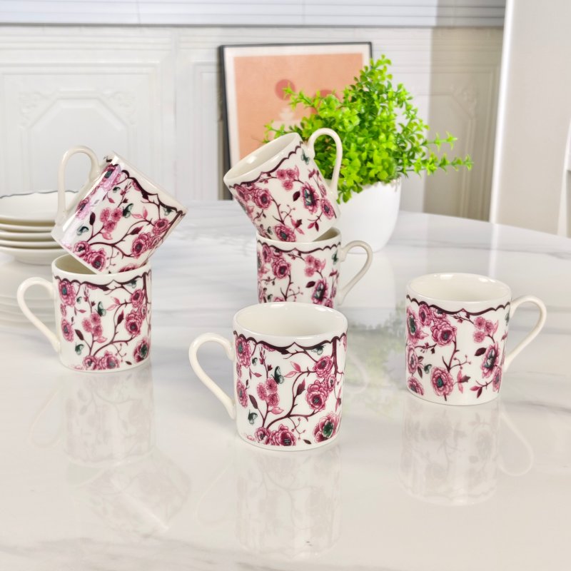 Набор из шести чашек и шести блюдец фото 6