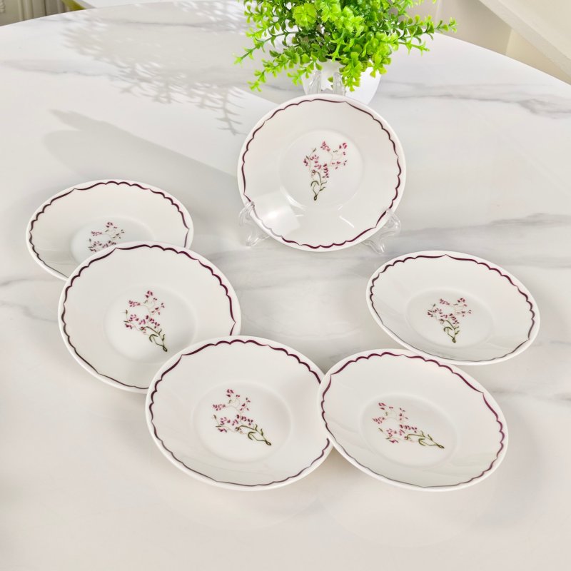 Набор из шести чашек и шести блюдец фото 8