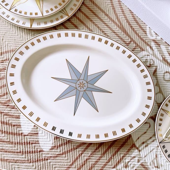 Набор посуды Dior Rose DesVents Lucky Star Collection из костаного фарфора, 41 предмет фото 8