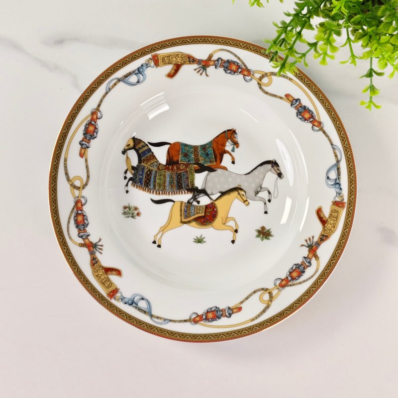 Набор тарелок из костяного фарфора фото 6