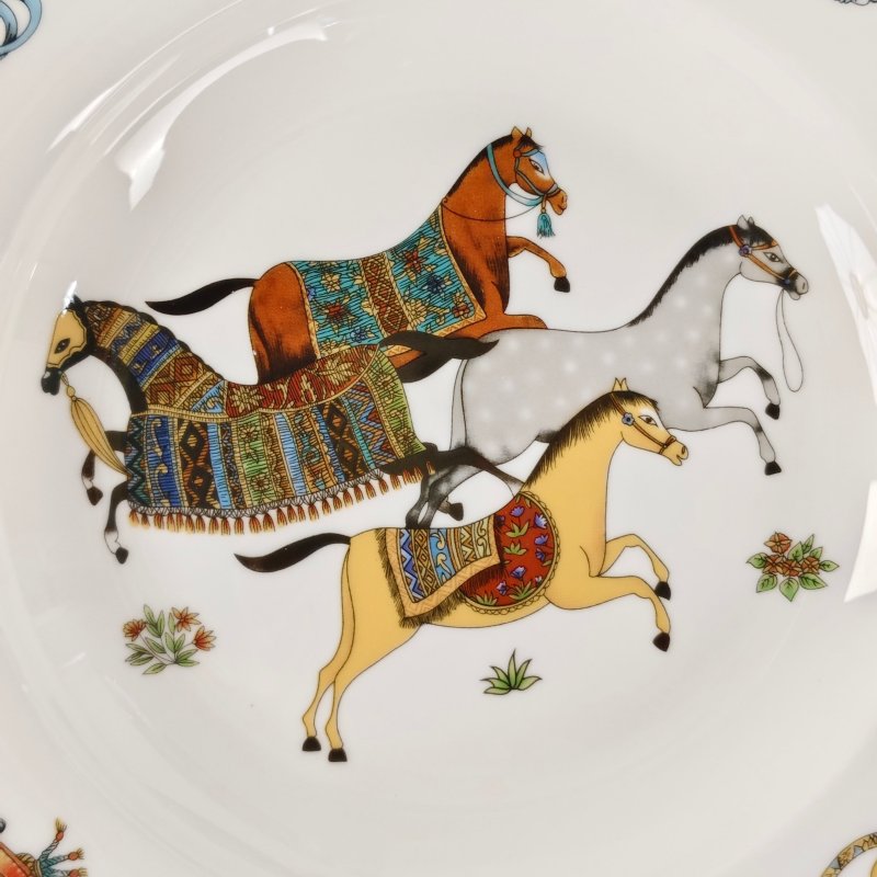 Набор тарелок из костяного фарфора фото 8