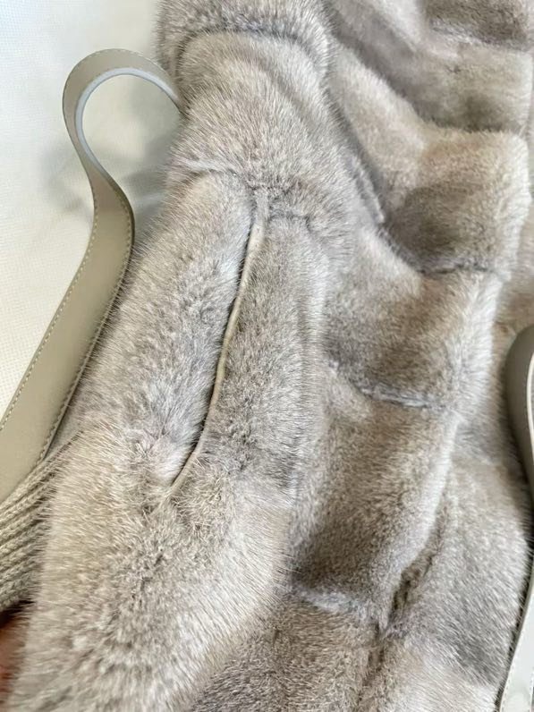 Mink vest female фото 8