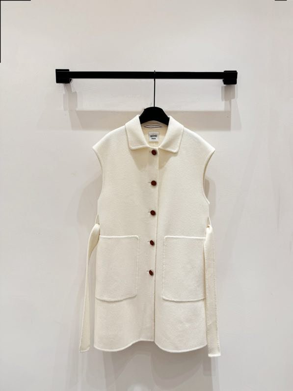 Однобортний двосторонній кашеміру жилет