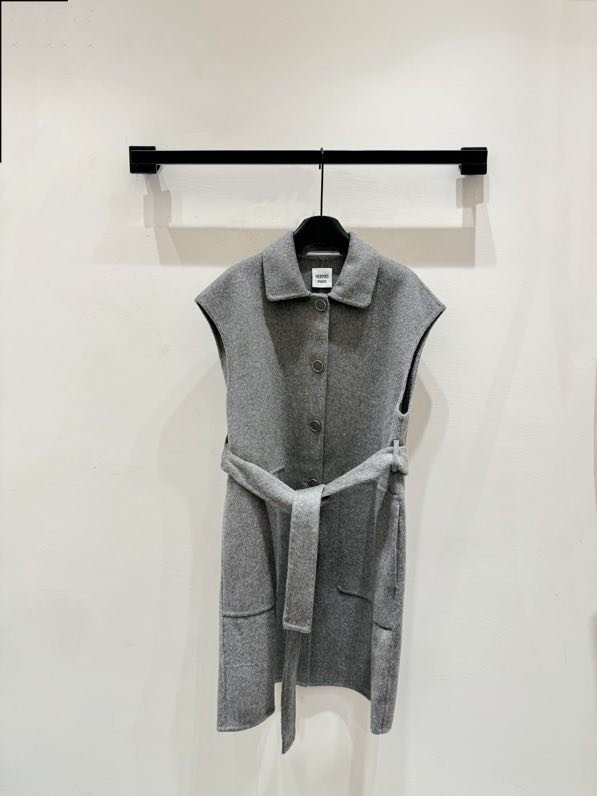 Single-breasted bilateral cashmere vest