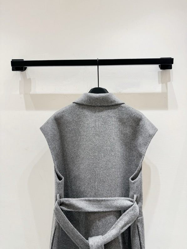 Single-breasted bilateral cashmere vest фото 8