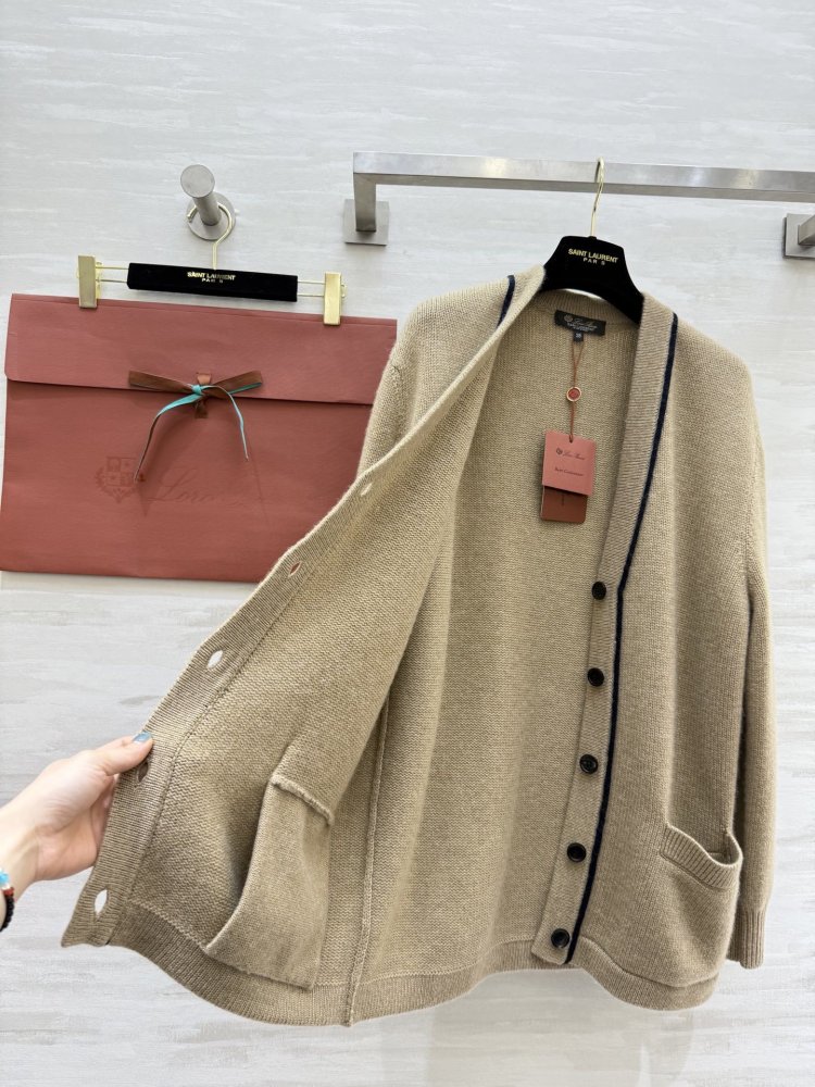 Однобортный кашемировый кардиган фото 4