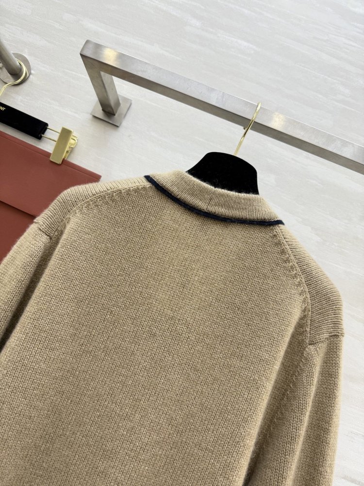 Однобортный кашемировый кардиган фото 7