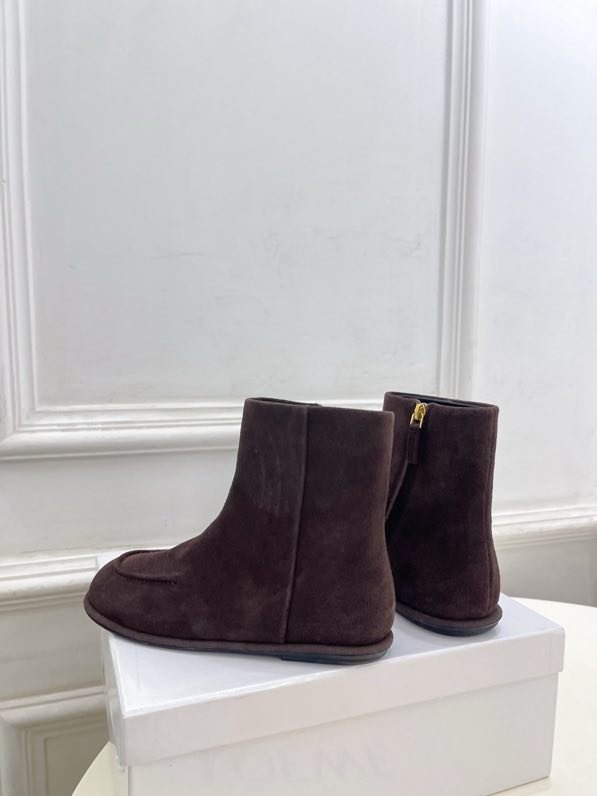 Осенне зимние ботинки в стиле ретро с круглым носком фото 3