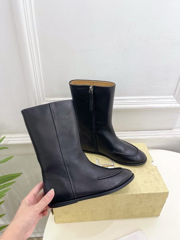 Осенне зимние ботинки в стиле ретро с круглым носком фото 5