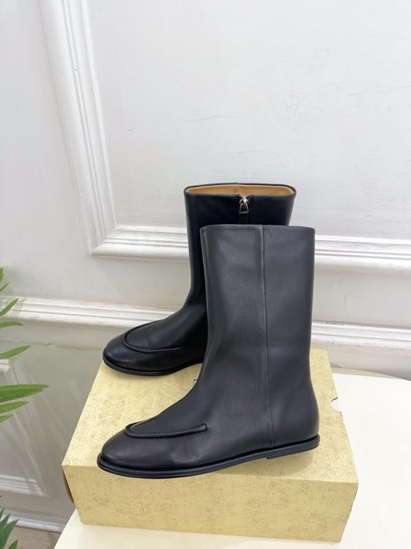 Осенне зимние ботинки в стиле ретро с круглым носком фото 6