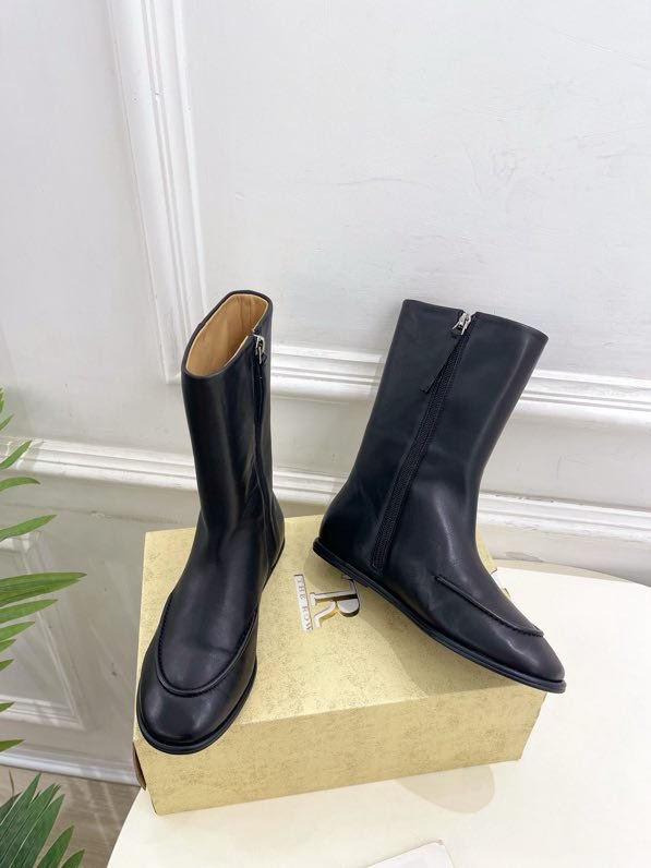 Осенне зимние ботинки в стиле ретро с круглым носком фото 9