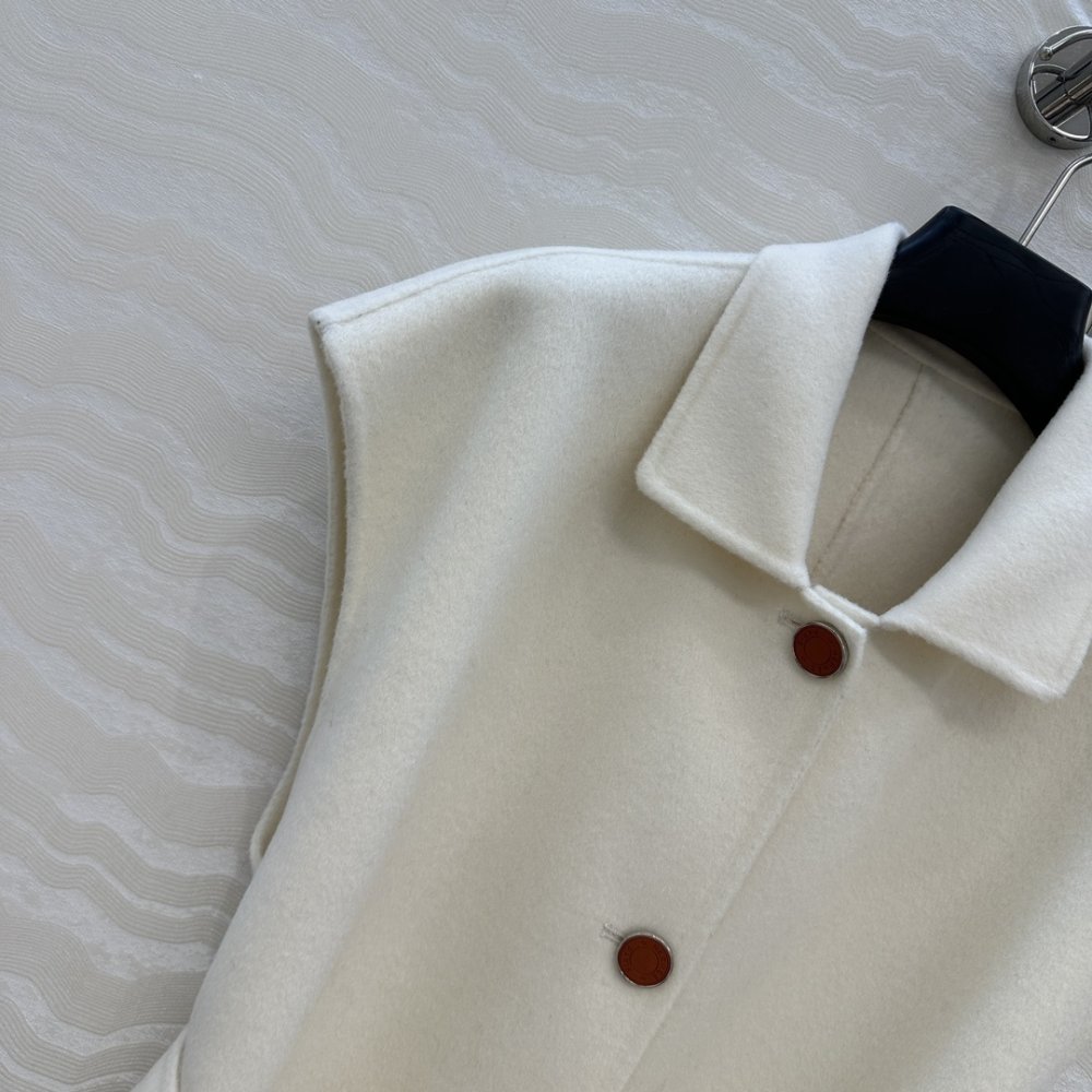 Coat of cashmere without Sleeveless фото 3