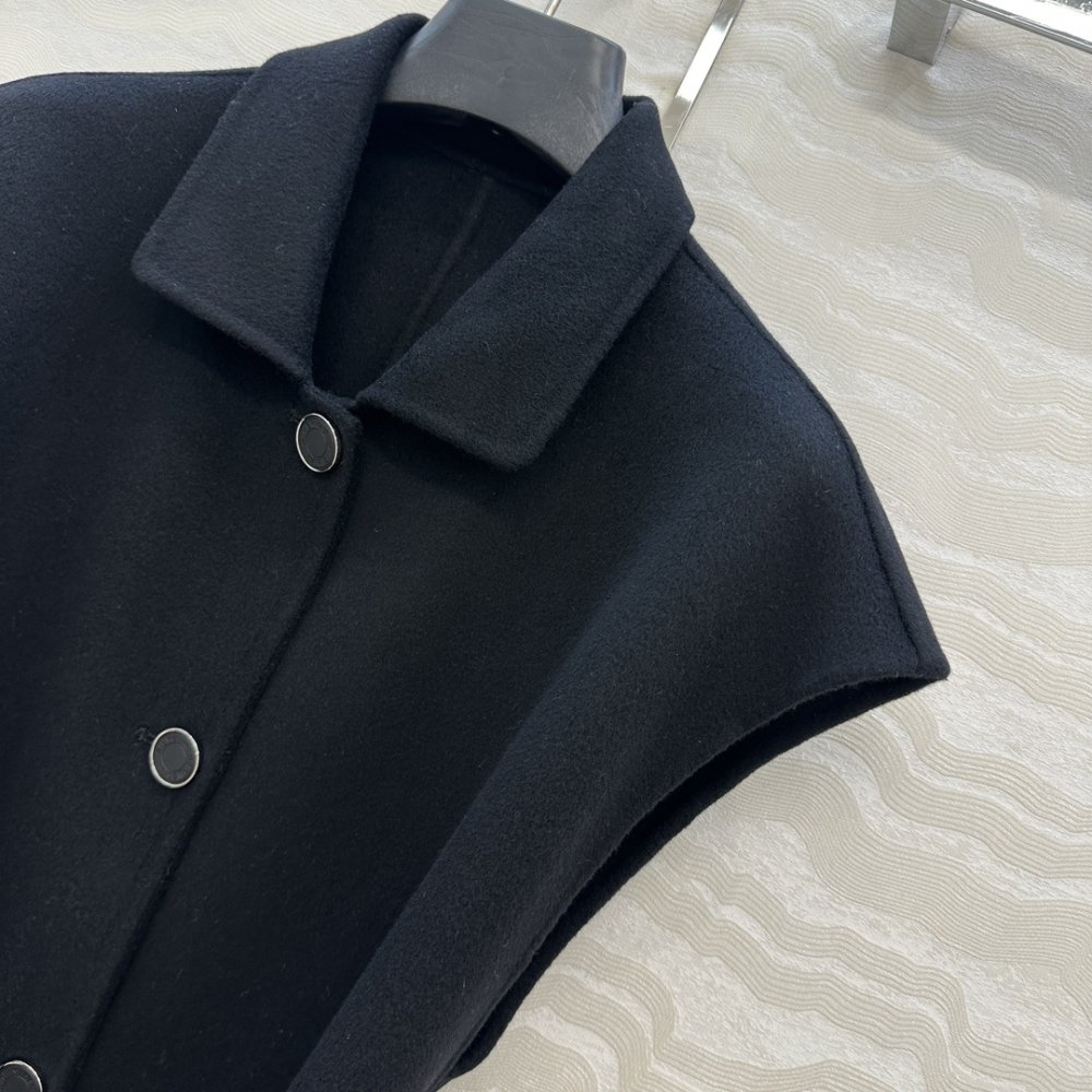 Пальто з кашеміру без рукавів фото 3