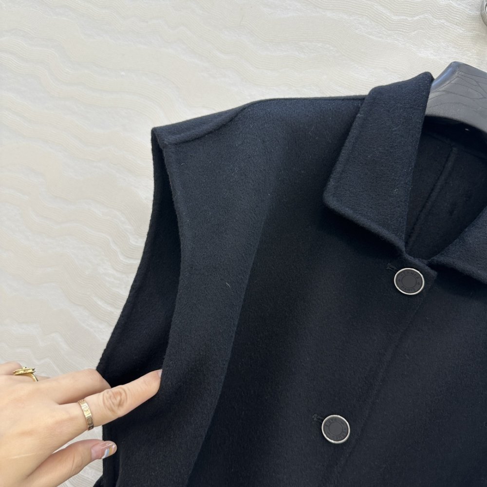 Пальто з кашеміру без рукавів фото 4