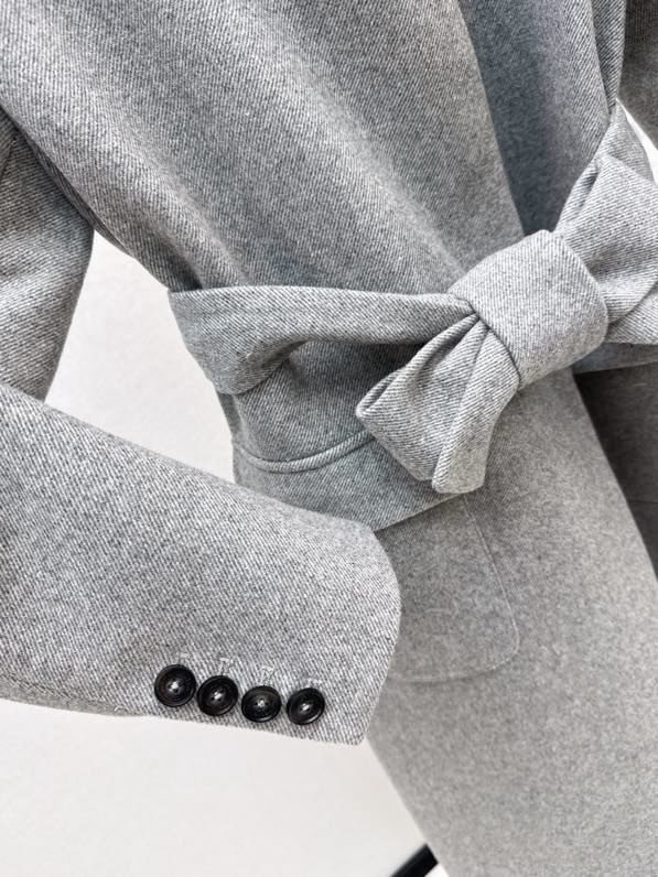 Пальто из саржевой шерсти фото 6