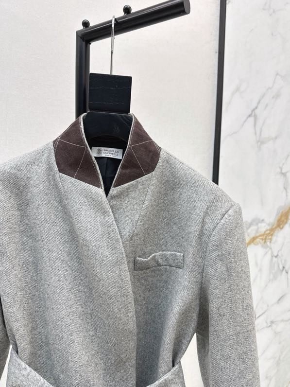 Пальто из саржевой шерсти фото 7