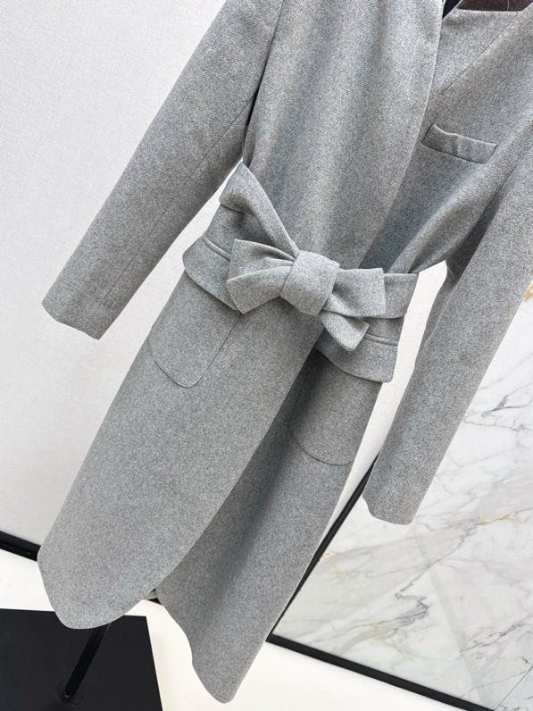 Пальто из саржевой шерсти фото 8