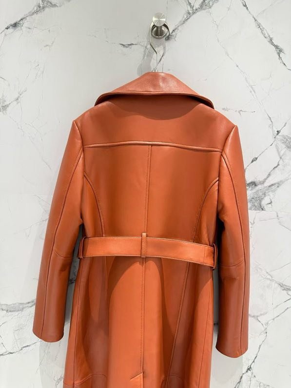 Пальто кожаное фото 4