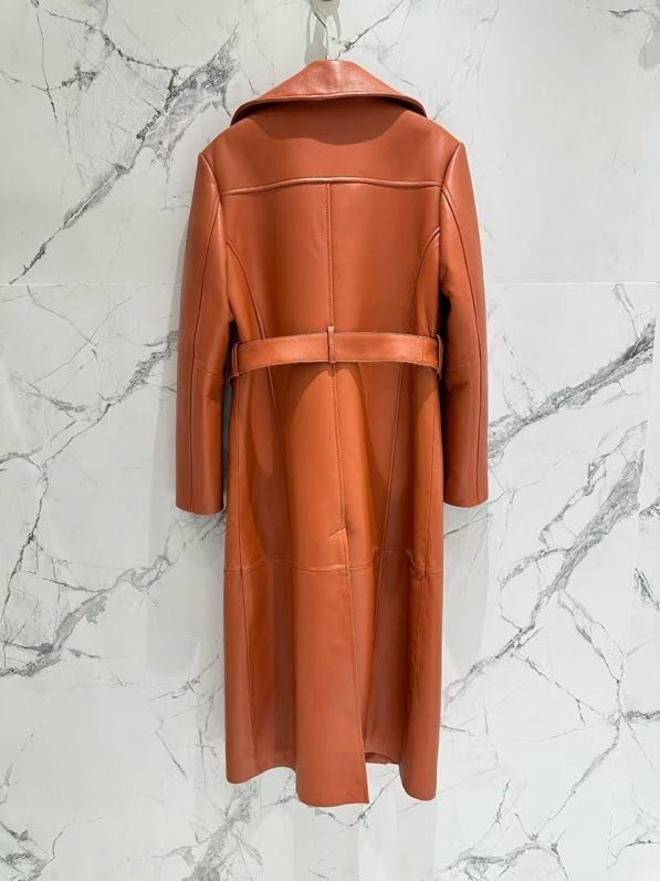 Пальто кожаное фото 6