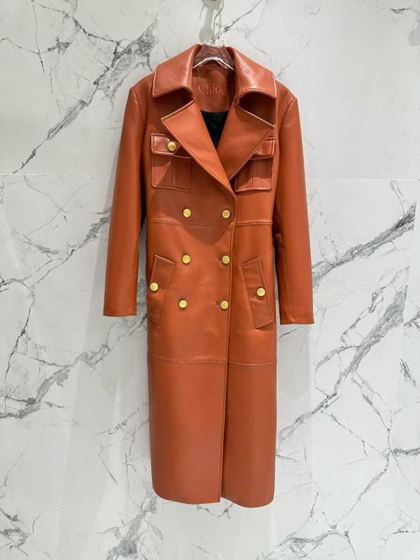 Пальто кожаное фото 7