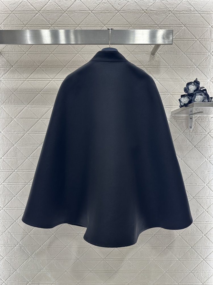 Пальто накидка з коміром стійкою фото 2