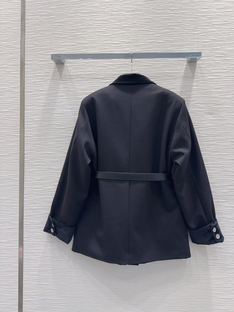 Пальто с бархатными лацканами и манжетами фото 9