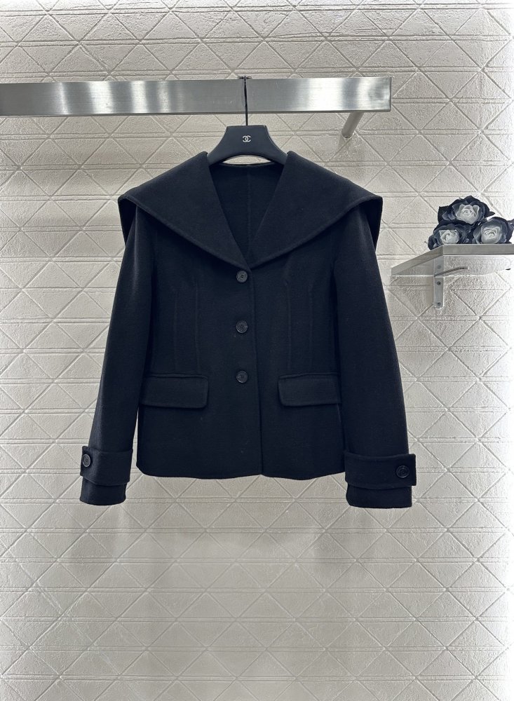 Пальто шаль с большими лацканами