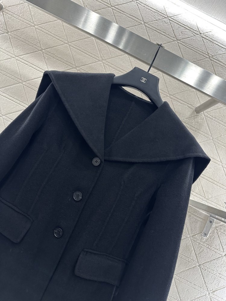 Пальто шаль с большими лацканами фото 3