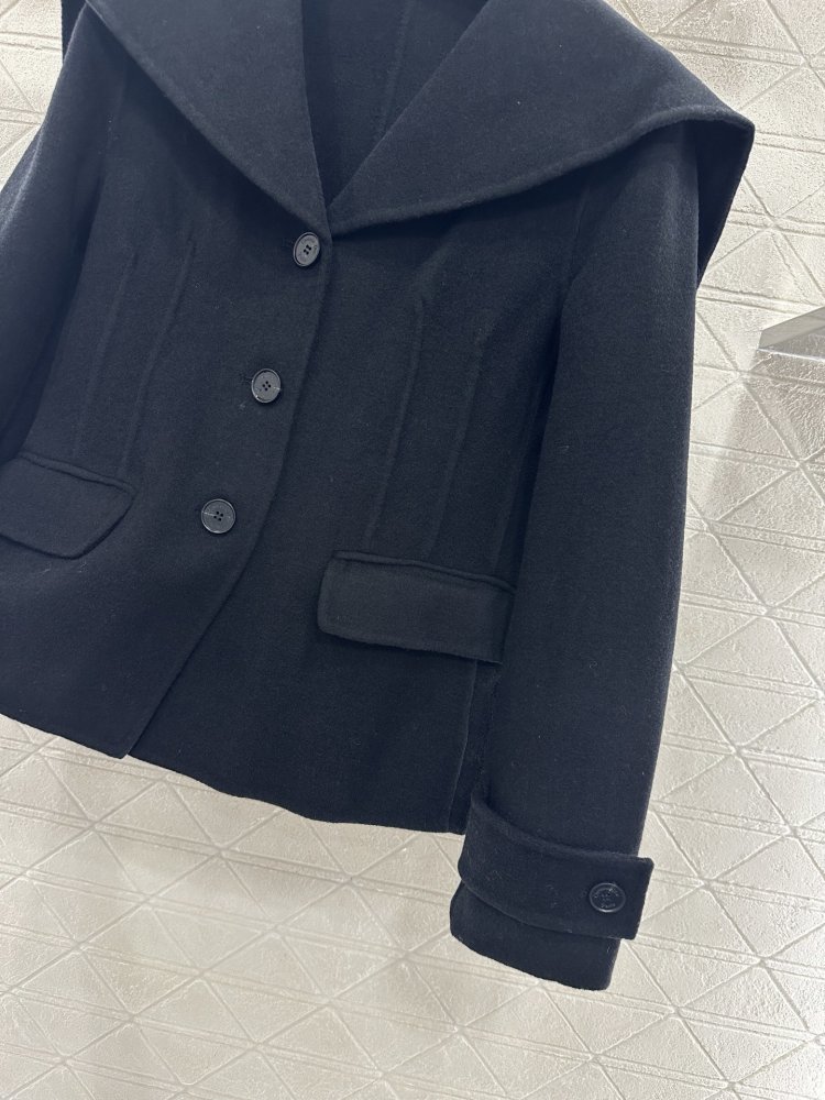 Пальто шаль с большими лацканами фото 7